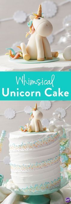 How to Make a Whimsical Unicorn Cake – Learn how to make this adorable Whimsical Unicorn Cake that’s great for birthdays and