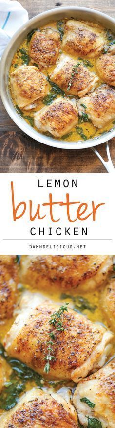 Lemon Butter Chicken – Easy crisp-tender chicken with the creamiest lemon butter sauce ever!