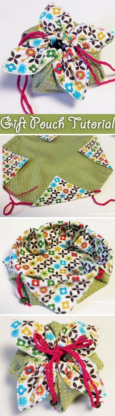 Little diy fabric gift pouch is an awesome way to give special gifts – it is the perfect size to gift some jewelry or other