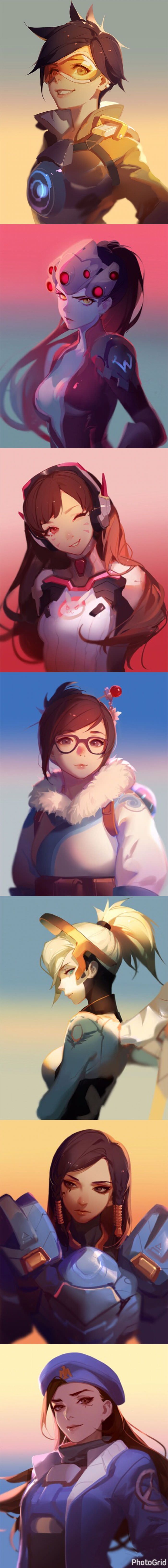 Overwatch in anime style