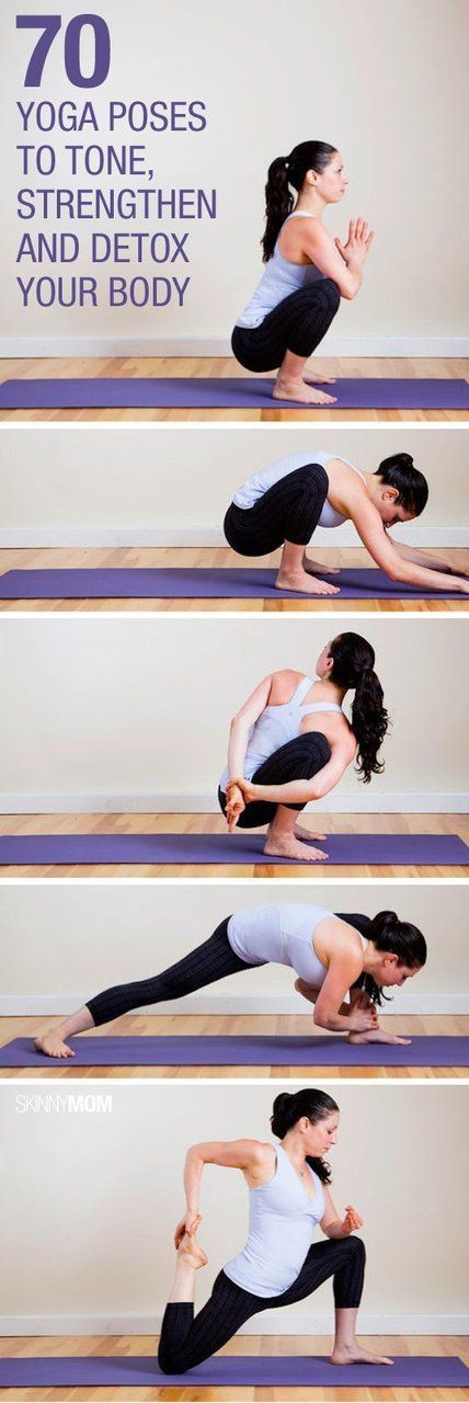 70 Yoga Poses to Tone, Strengthen, and Detox Your Body | Healthy Pin for better life