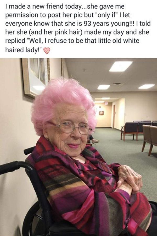 Aging with grace. This lady nails it!