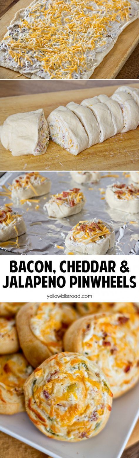 Bacon Cheddar Jalapeno Pinwheels…these are the BEST Super Bowl Football Party Food