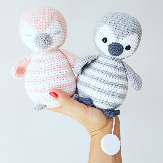 Crochet instructions for a Penguin game clock and Teddy to snuggle up