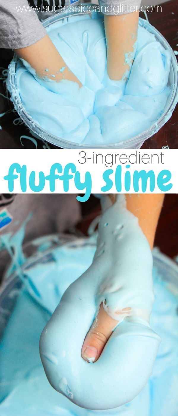 How to make a quick and easy fluffy slime with just 3 household ingredients. This is one of the fluffiest, stretchiest and
