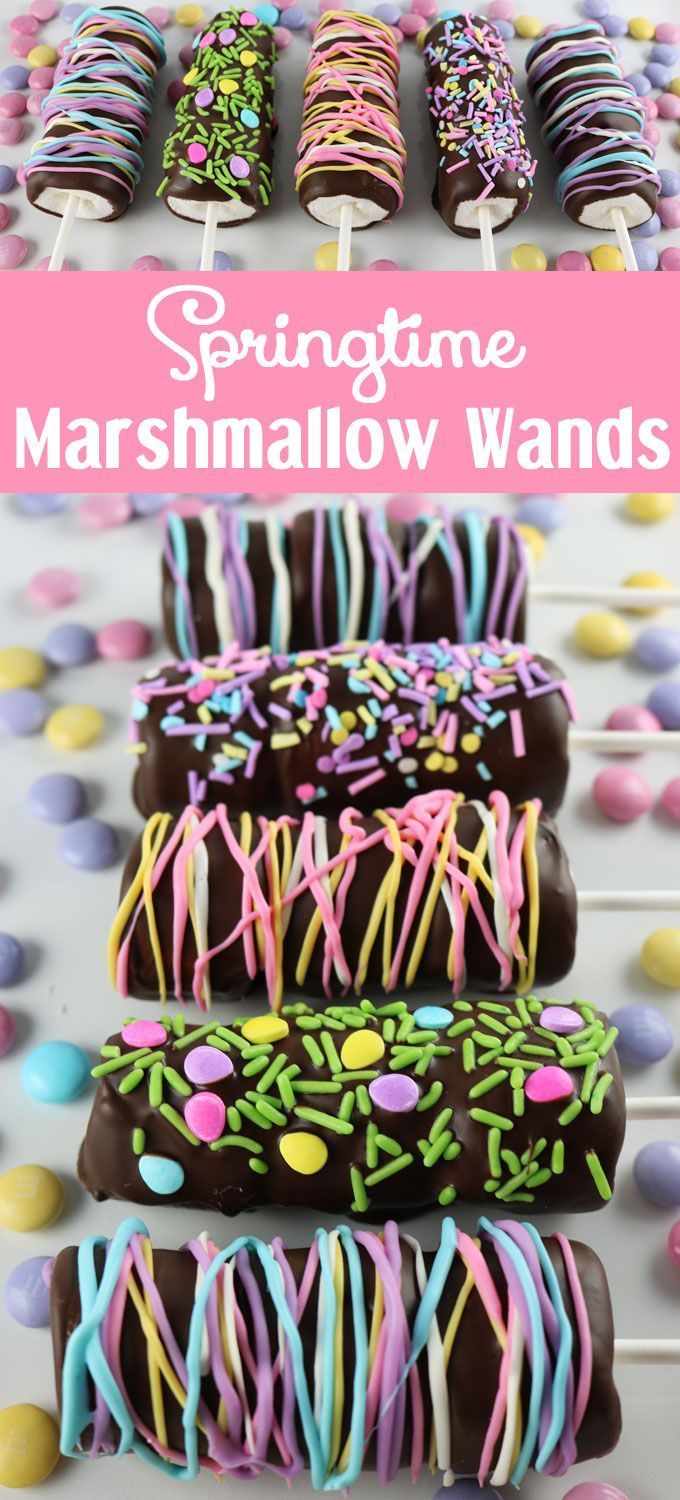 Looking for a unique and delicious Easter treat for your family?  How about Springtime Marshmallow Wands?  So easy to make and you