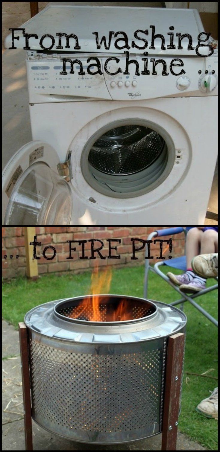 Looking for ideas on how to build a fire pit? This washing machine fire pit conversion might inspire you!  theownerbuilderne...