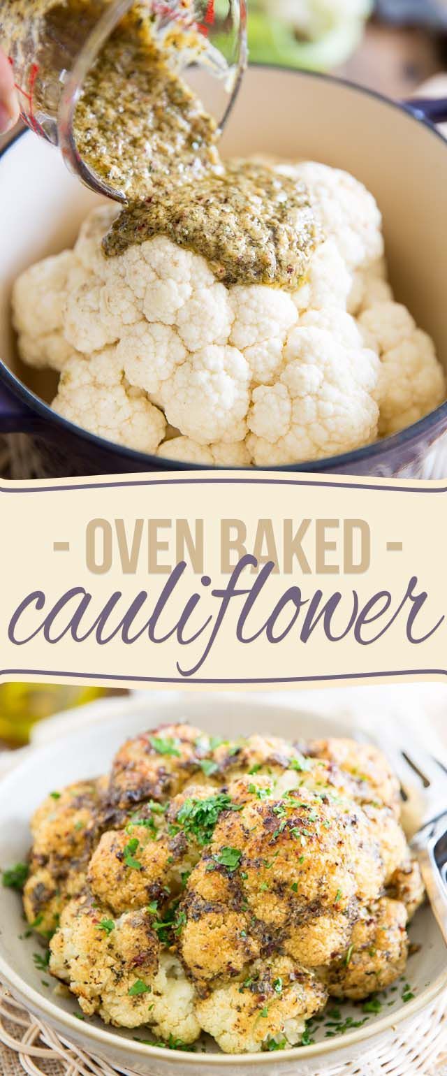 Oven Baked Whole Roasted Cauliflower is the easiest and tastiest way to prepare cauliflower. Itll make you an instant fan,