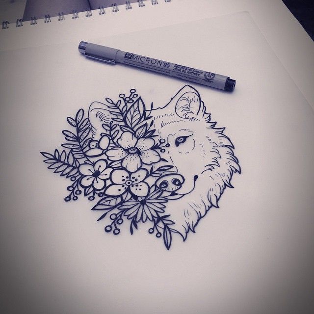 Somedays I am perfectly happy drawing all day. This is for Gabriella. #wolf…