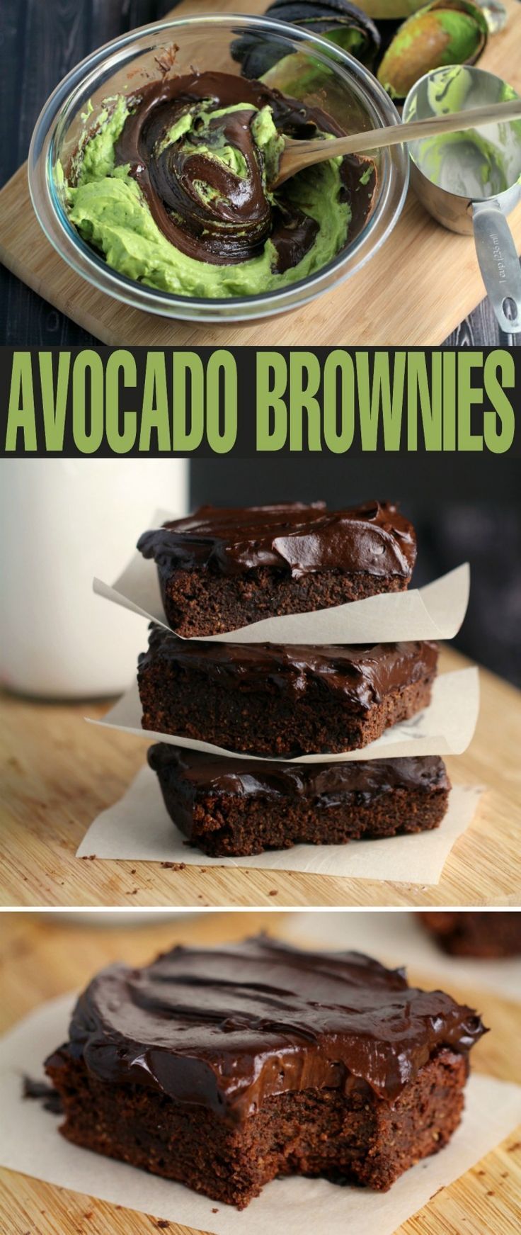 These Fudgy Avocado Brownies with Avocado Frosting are an incredible gluten-free healthier brownie for when you want all the