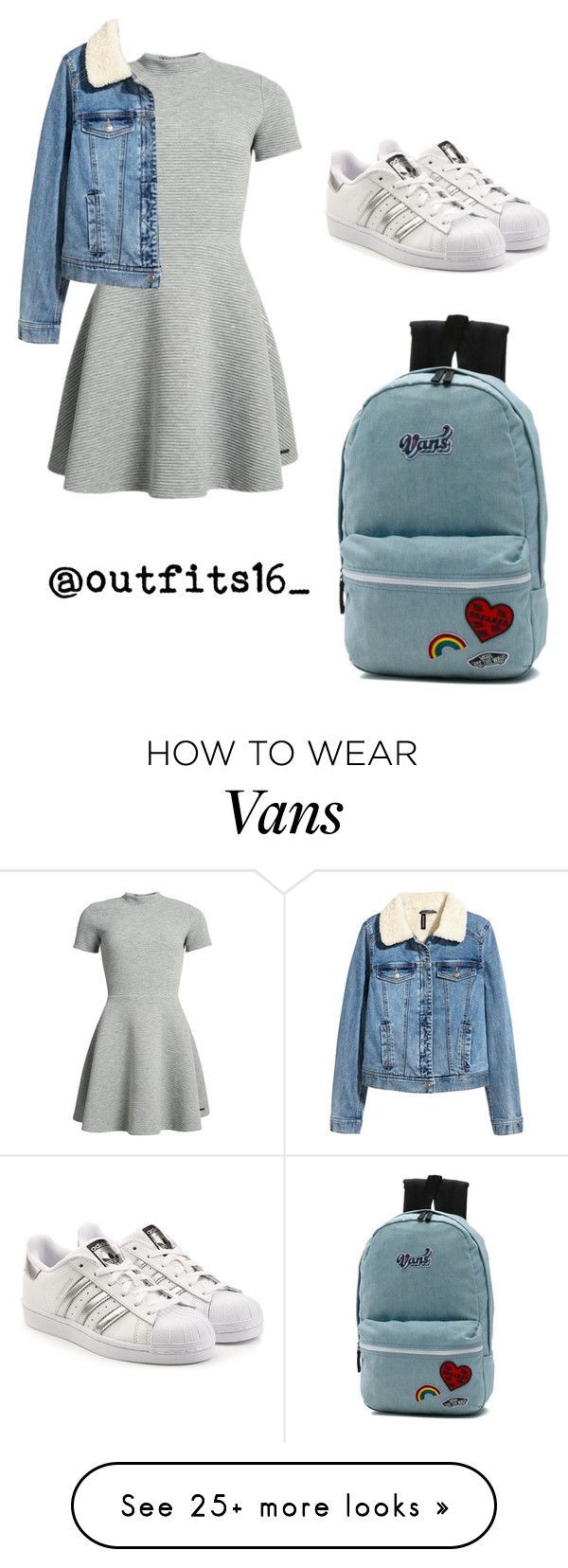 “Untitled #407” by merywalls02 on Polyvore featuring Superdry, H&M, adidas Originals and Vans