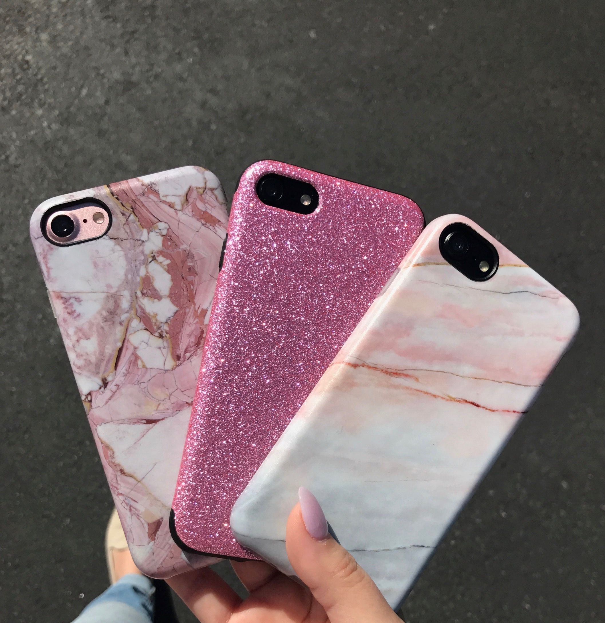 Vibes for the day Pink everything Rose Marble, Smoked Coral & Glam Case from Elemental Cases. Shop iPhone 6/6/, 6 Plus/6s Plus, 7