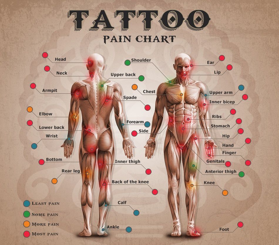 Wondering how much that next tattoo will hurt? A tattoo enthusiast website has developed a pain-o-meter and pain chart to help the