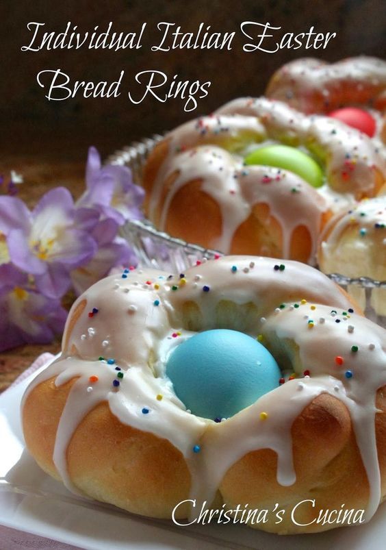 Christinas Cucina: Individual Italian Easter Bread Rings…Easy Step by Step Directions