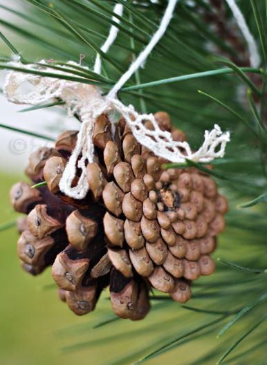 Pine Cone DIY Christmas Tree Ornament ... -   Pine Cone Christmas Ornament Ideas