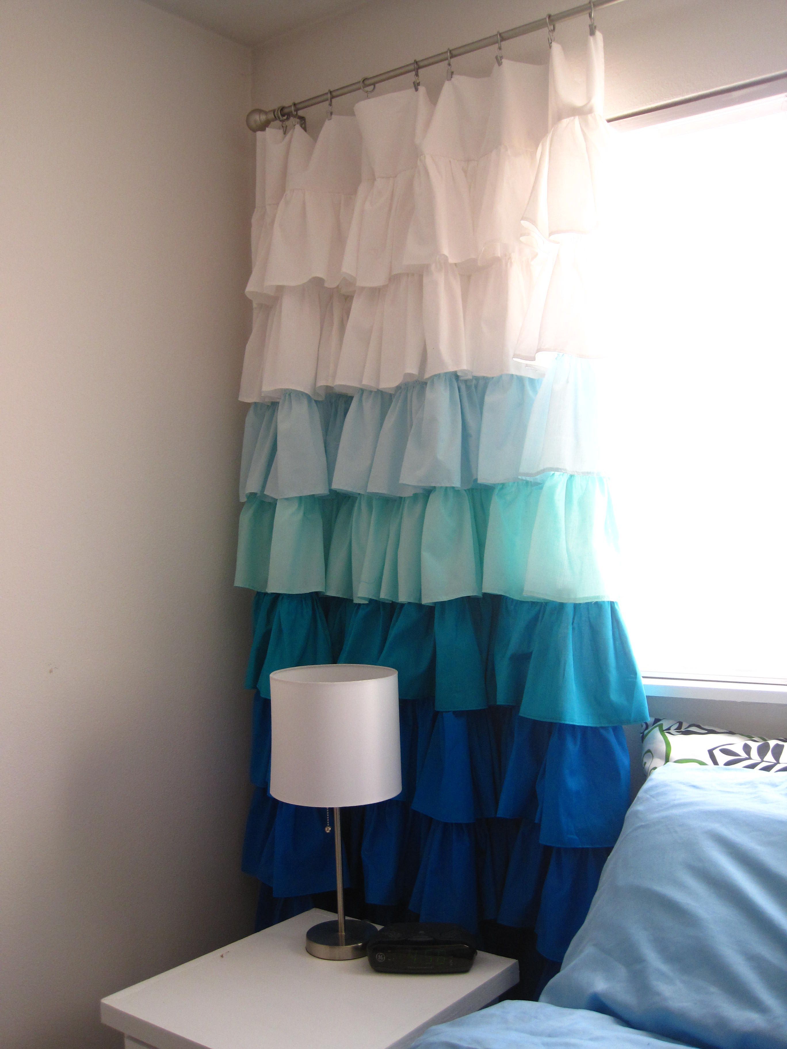 Cute DIY curtains – Would love to have something like this for nursery doorway.