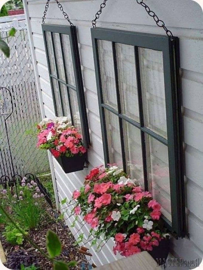 Hanging Window Planters…these are the BEST Garden & DIY Yard Ideas!