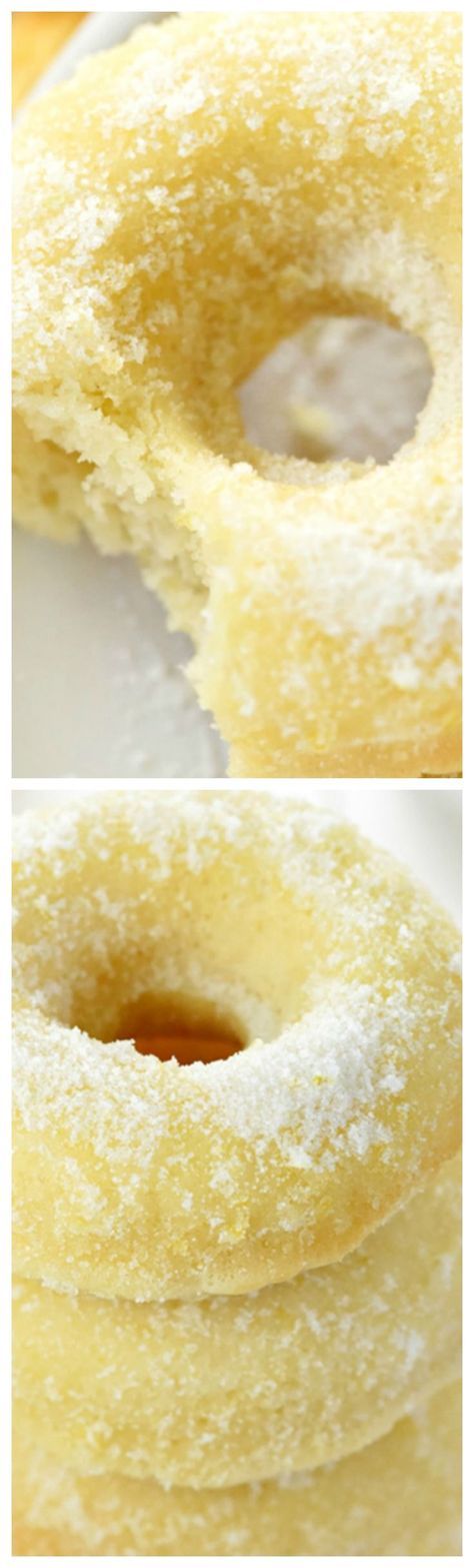 Lemon Sugar Baked Donuts ~ These easy-to-make, bursting-with-lemon treats are perfect for breakfast, brunch, or dessert!