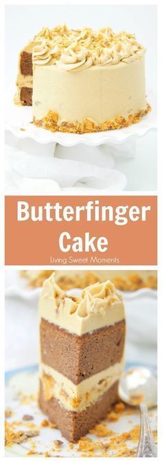 This delicious Butterfinger Cake Recipe dessert is made from scratch and features a moist chocolate cake with peanut butter