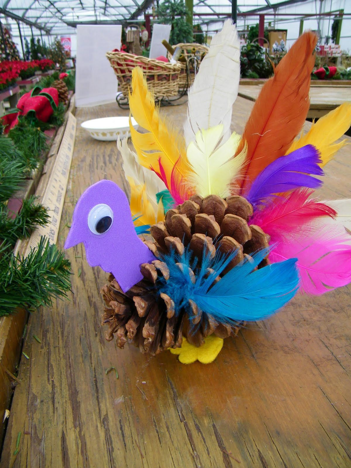 Wilsons Garden Center……… Kidz Club: Turkey Pine Cone Craft