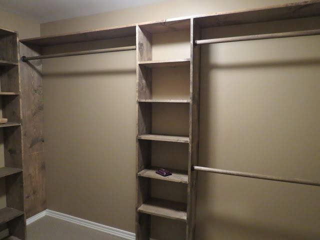 $150 for lumber – Walk-in closets: No more living out of laundry baskets!