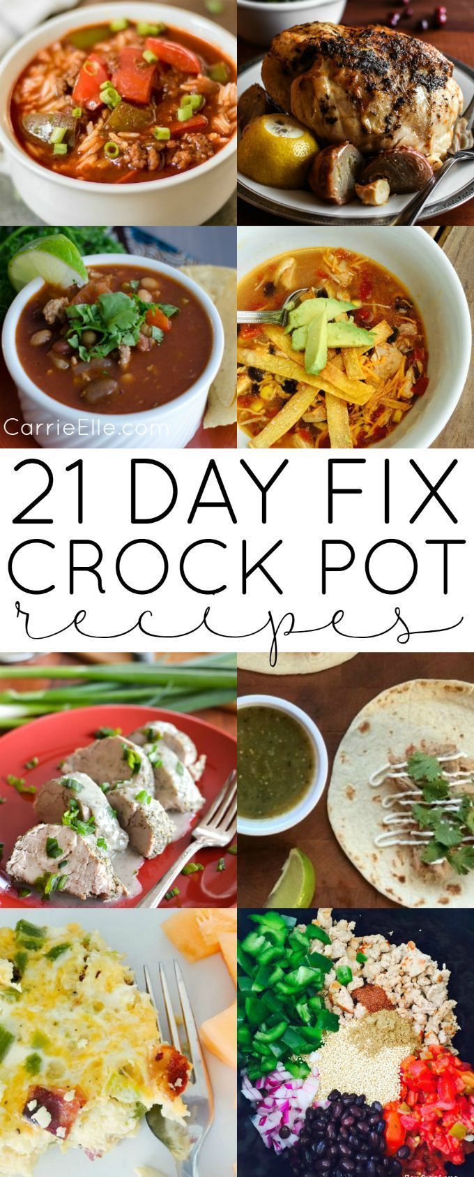 21 Day Fix Crock Pot Recipes (with container counts for every recipe…and this post only includes recipes created for the 21 Day