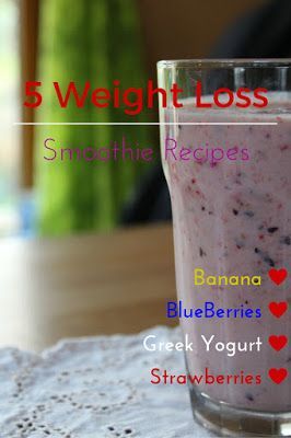 5 healthy smoothie recipes to make your diet easier! Lose the weight that you want to by starting breakfast off with some