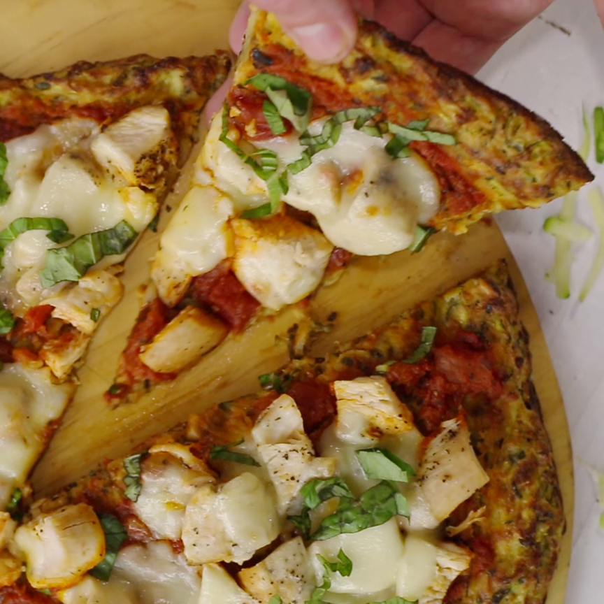 A better pizza crust, presented to you by the zucchini.