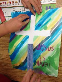 Apples and ABCs: Easter Cross