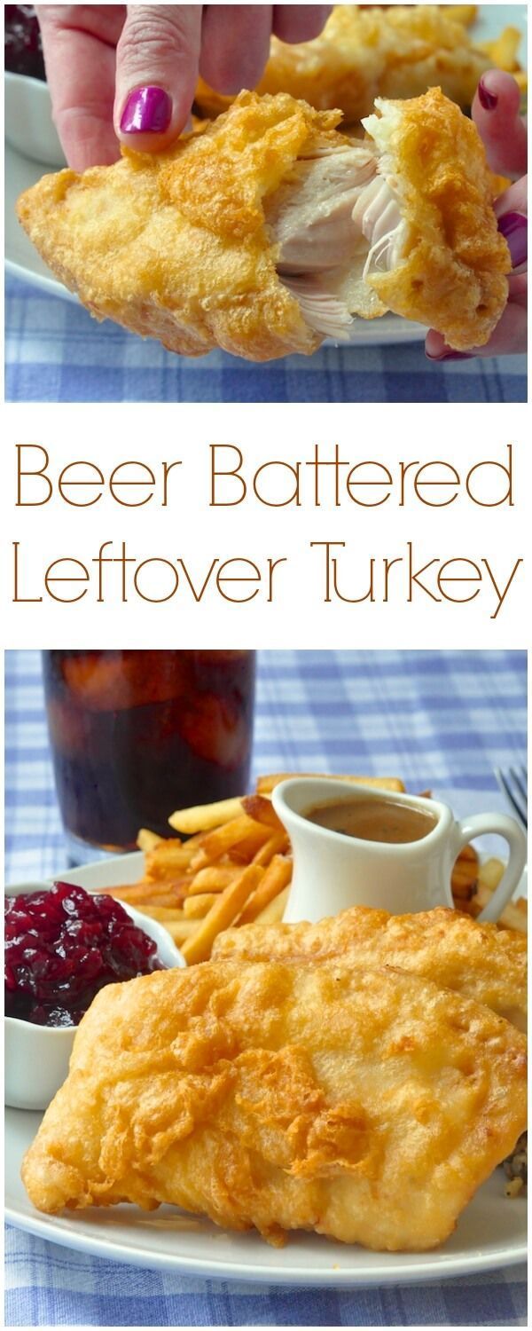 Beer Battered Deep Fried Turkey – one of the most delicious ways ever to serve leftover turkey. Many will actually prefer these