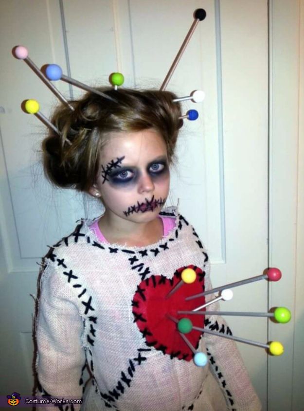 Best DIY Halloween Costume Ideas – voodoo-doll-costume – Do It Yourself Costumes for Women, Men, Teens, Adults and Couples. Fun,