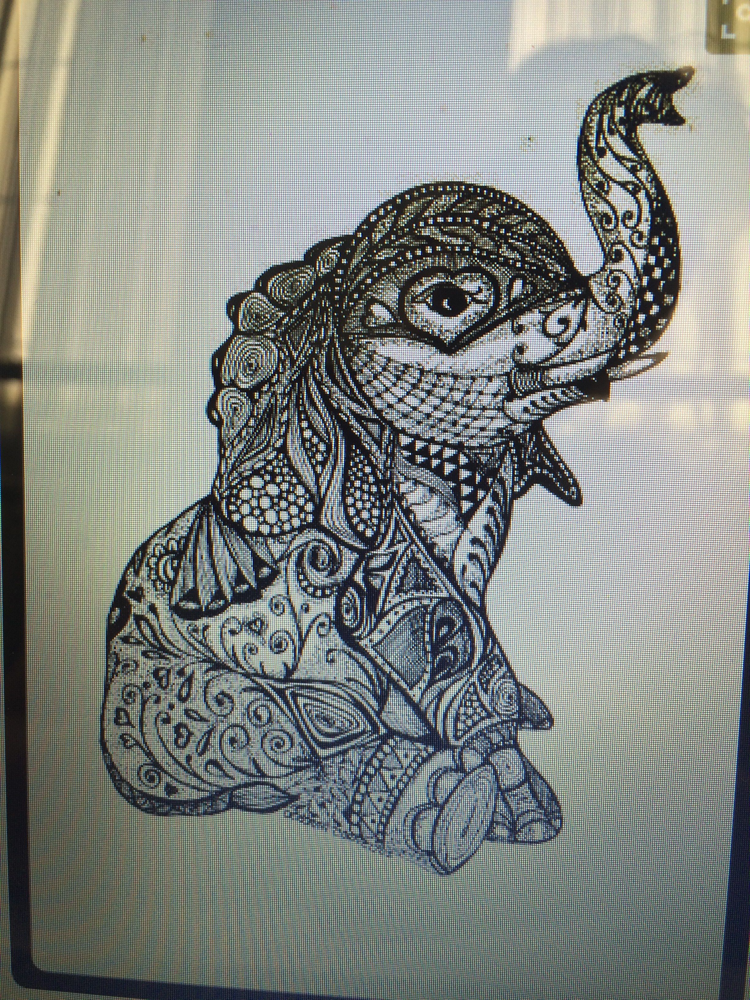 Cute mandala tattoo design of an elephant! Love it!