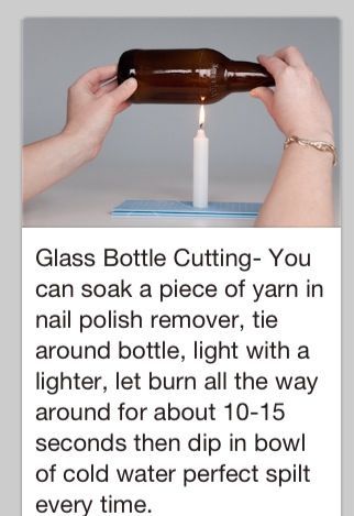 Cutting glass bottle for lights fixture