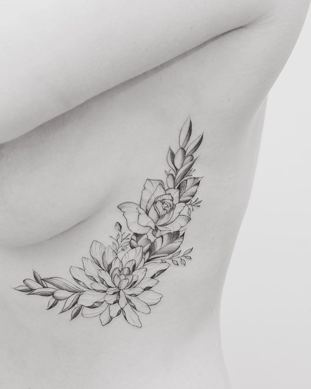 delicate chrysanthemum, rose and olives tattoo, pin: morganxwinter