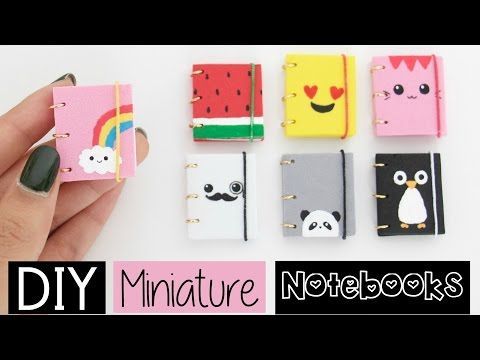 DIY MINI NOTEBOOKS – Four Easy & Cute Designs! – YouTube