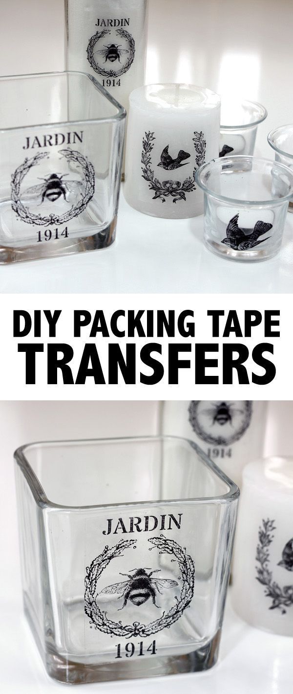 DIY Packing Tape Transfers