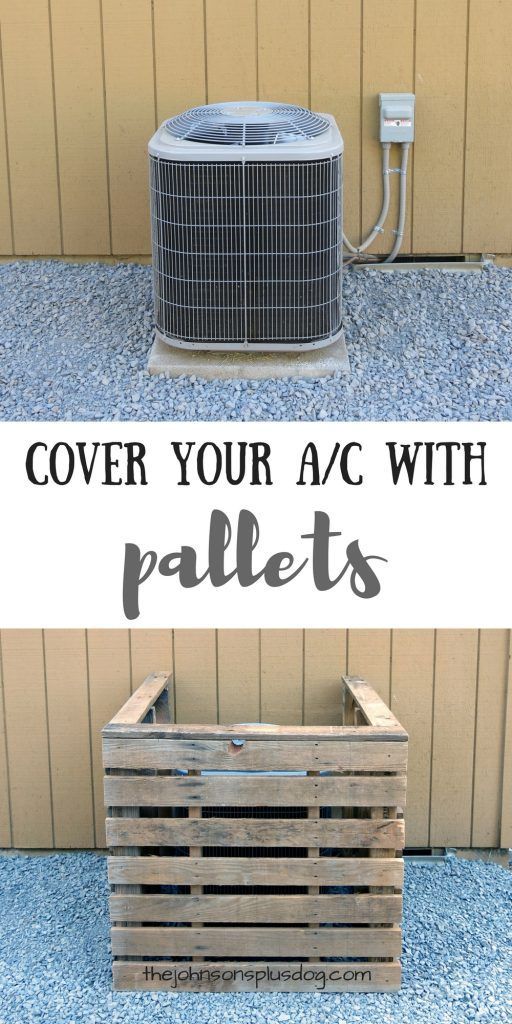 DIY Pallet AC Cover | Pallet Wood A/C Cover | Air Conditioning Cover | AC Screen…
