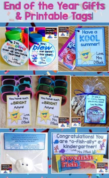 End of the School Year Student Gifts & Free Printable Tags – a collection of easy & affordable students gifts for the end of the
