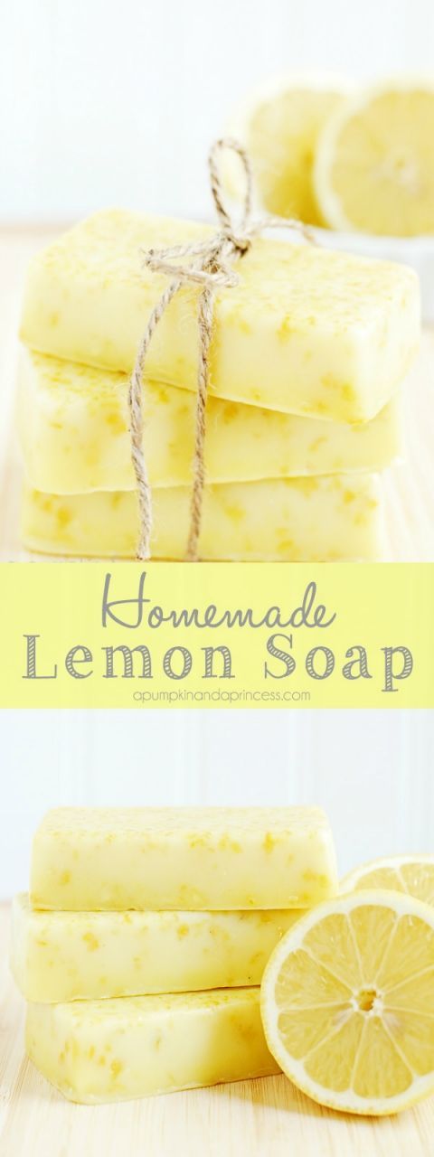 How to make lemon soap – this homemade lemon soap smells amazing and makes a lovely handmade gift!