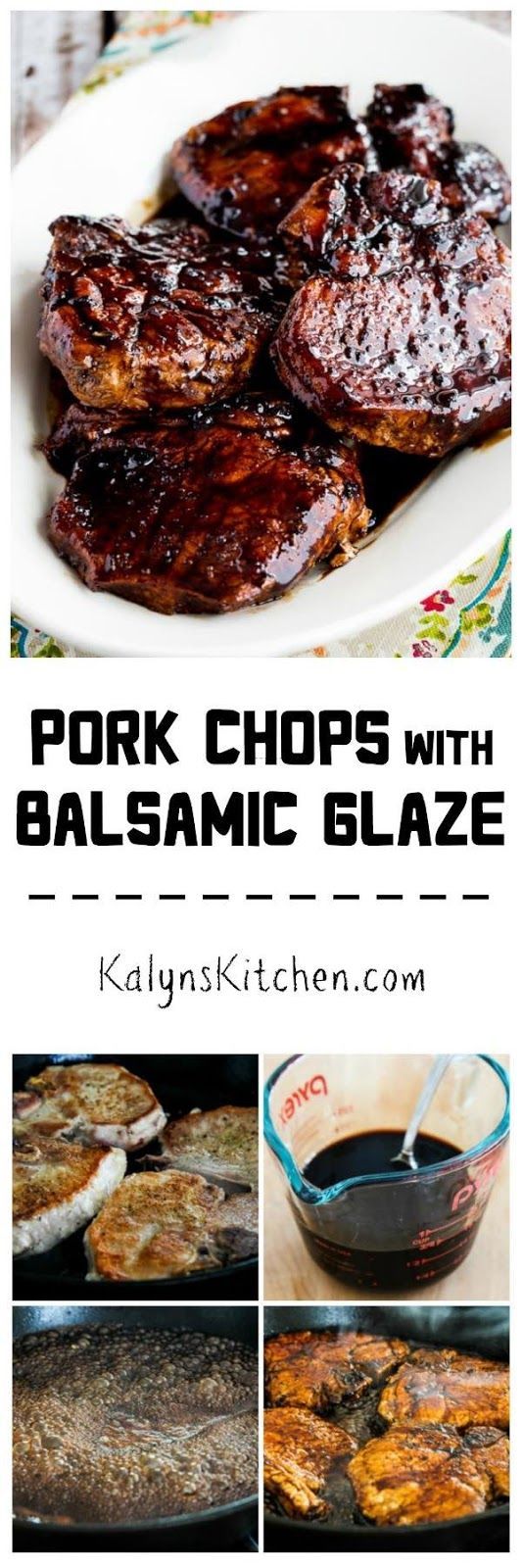 I love these delicious Pork Chops with Balsamic Glaze, which are quick and easy to make. Use an approved sweetener and this will