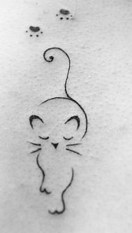 i want a cat and a dog tattoo!! something simple… maybe a cat behind one ear and a dog behind the other?
