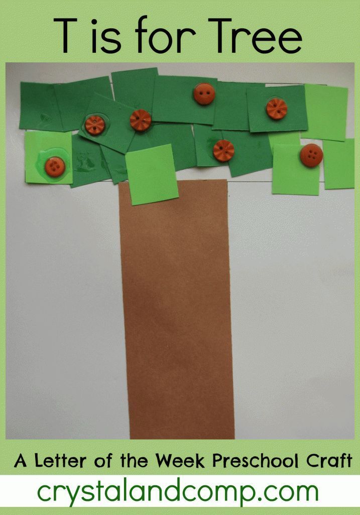 letter of the week preschool craft: t is for tree #activitiesforkids
