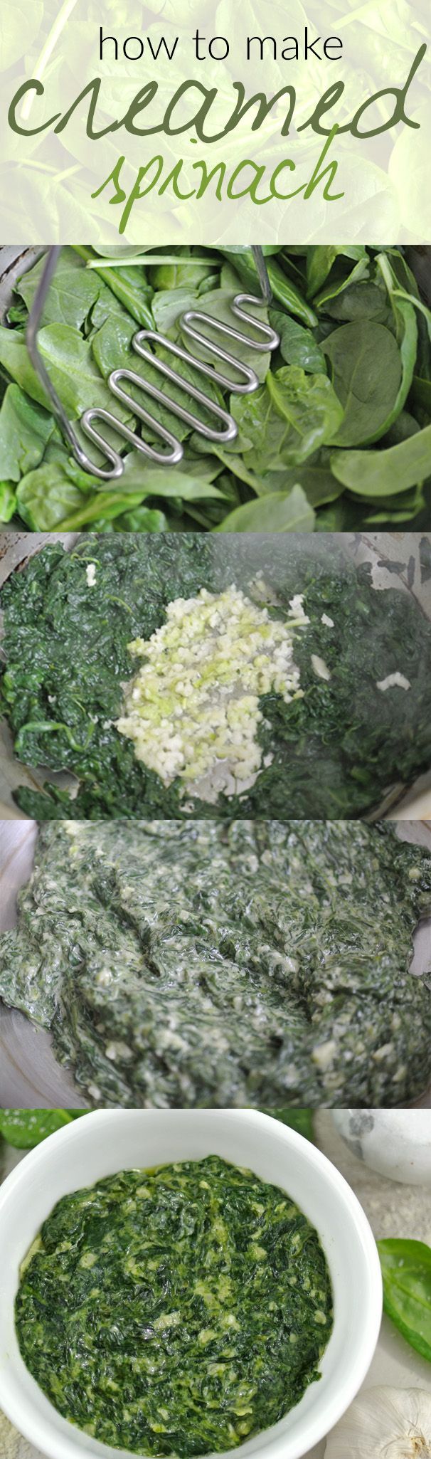 Looking for a low carb side dish? Look no further because this creamed spinach recipe is a healthy and easy choice! @