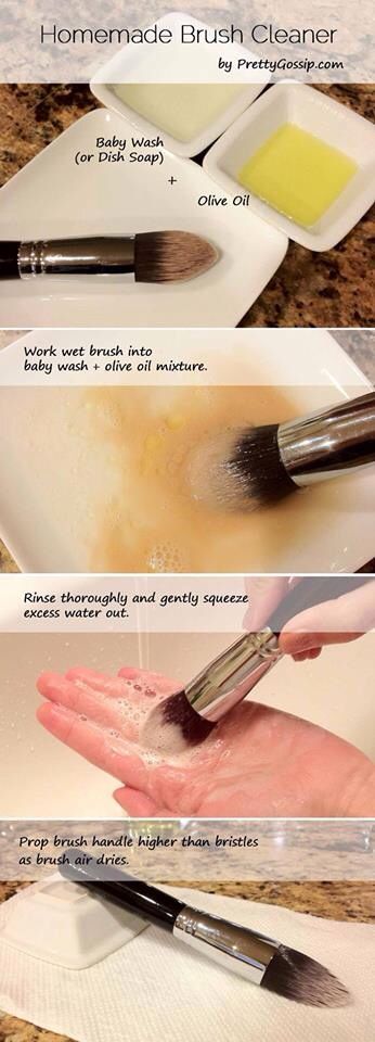 Make up brush cleaner DIY