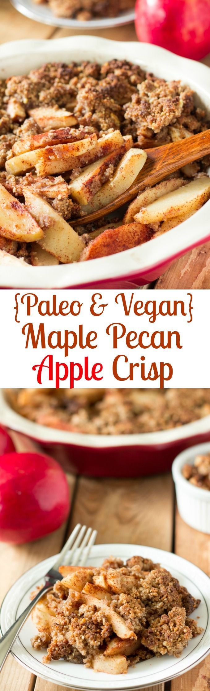 Paleo s incredibly easy to make, super healthy and a festive fall dessert that everyone will love!  Sweet maple syrup, nutty