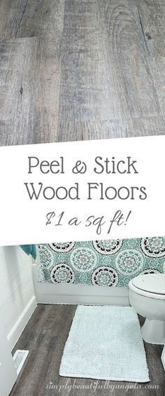 Simply Beautiful By Angela: Peel & Stick Vinyl Flooring (Wood Floors on a Budget!)