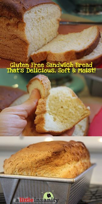 Soft Gluten Free Sandwich Bread Recipe – milk or water, honey, active dry yeast, all purpose gluten free flour mix, xanthan gum,