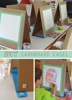 There are many ways to make a quick easel. I might have learned quite a few tricks if I had actually researched before I made this