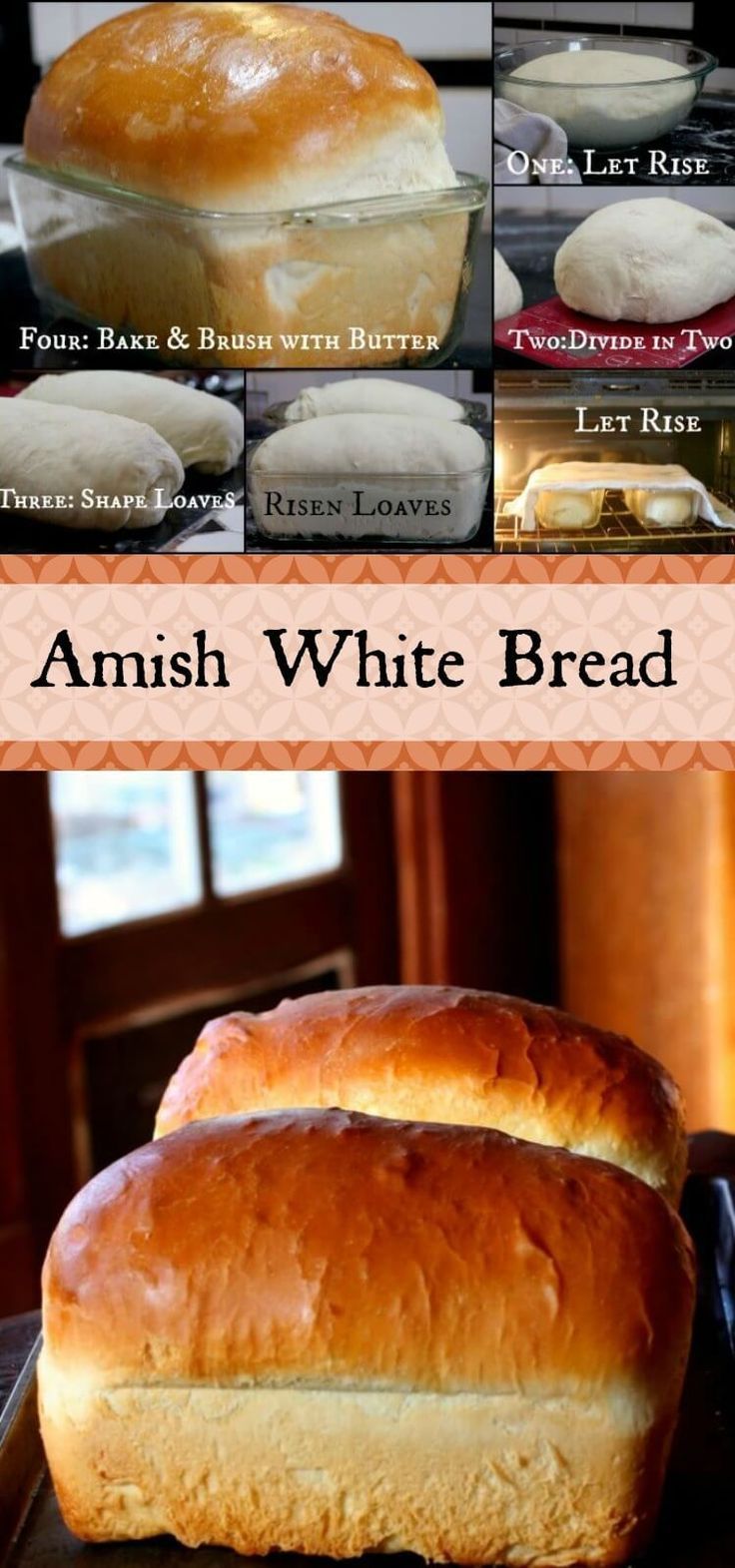 These gorgeous loaves of Amish White Bread are puffy and soft, a little sweeter than my honey buttermilk bread recipe but with a