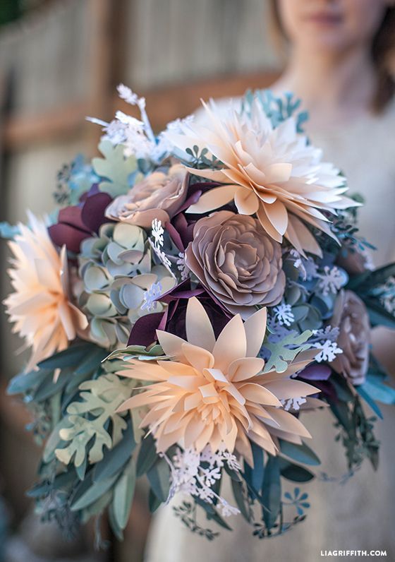 10 DIY paper flowers tutorials that will add the WOW to your wedding by Lia Griffith